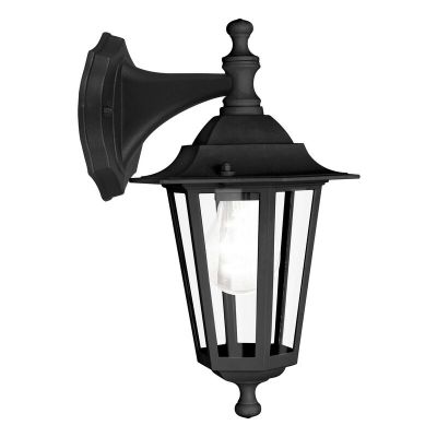 Candeeiro para exterior preto de alumínio, Alieke, IP44
