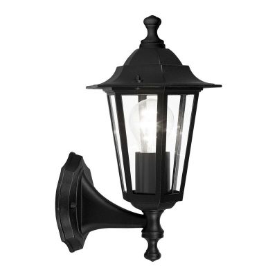 Candeeiro para exterior preto de alumínio, Alieke, IP44