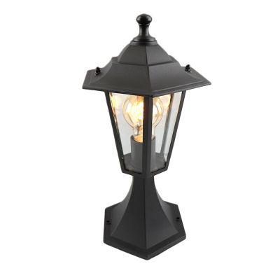 Candeeiro para exterior preto de alumínio, Alieke, IP44
