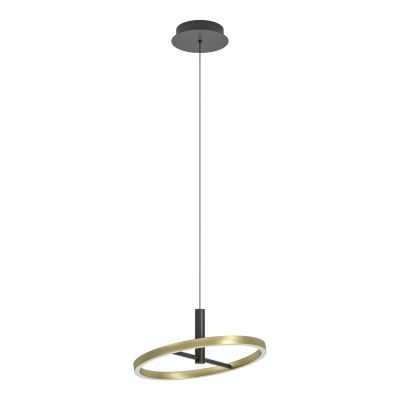 Candeeiro suspenso latão de metal, Buket, 19W, LED 3000K, regulável em 3 níveis