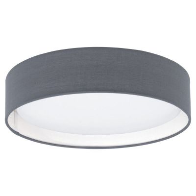 Plafon cinzento de tecido, Abano, 12W, LED 3000K