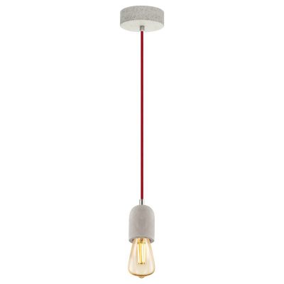 Candeeiro de parede sem abajur cinzento de metal, Christel
