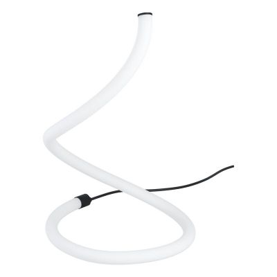 Candeeiro de mesa preto de plástico, Allal, 10W, LED 3000K, com interruptor