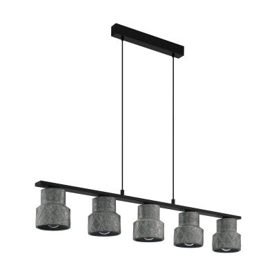 Candeeiro suspenso preto de aço, Katrien