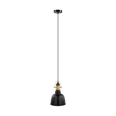 Candeeiro suspenso preto de metal, Alain