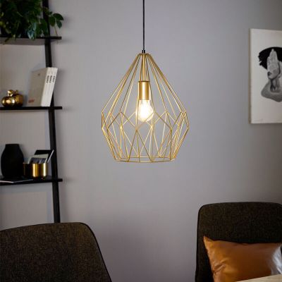 Candeeiro suspenso dourado de metal, Acri