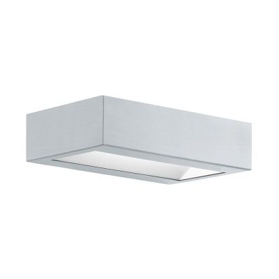 Candeeiro para exterior prateado de aço inoxidável, Simen, 4W, LED 3000K, IP44