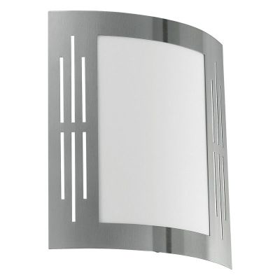 Candeeiro para exterior prateado de plástico, Elyana, IP44