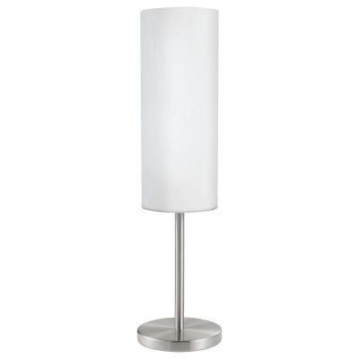 Candeeiro de mesa níquel de vidro, Ciuda, com interruptor