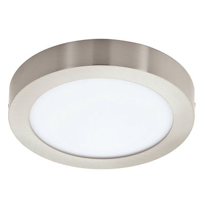 Candeeiro de teto inteligente níquel de plástico, Geraldo, 16,5W, LED ajustável de branco quente a branco frio, IP44