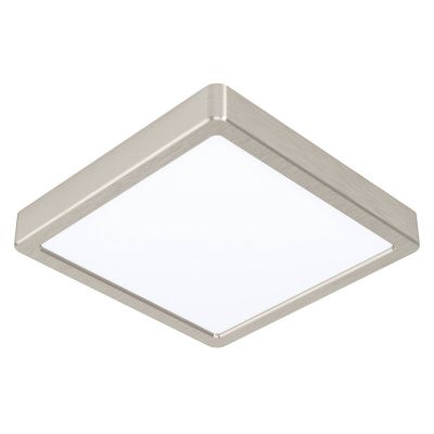 Candeeiro de teto inteligente níquel de plástico, Geraldo, 16,5W, LED ajustável de branco quente a branco frio, IP44