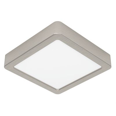 Plafon níquel de plástico, Geraldo, 11W, LED 3000K