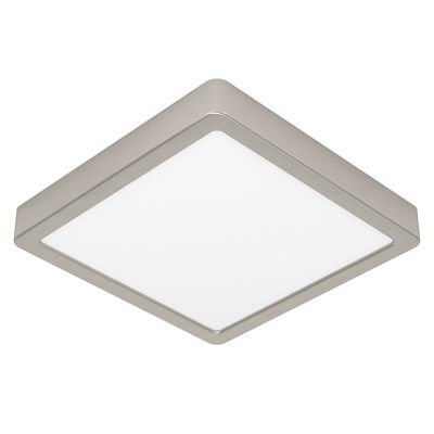 Plafon níquel de plástico, Geraldo, 17W, LED 3000K