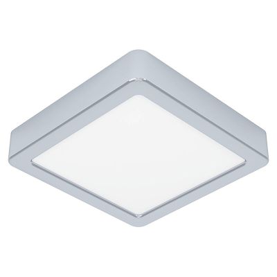 Candeeiro de teto para casa de banho cromo de plástico, Geraldo, 11W, LED 3000K, IP44