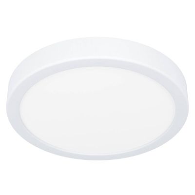Candeeiro de teto para casa de banho branco de plástico, Geraldo, 17W, LED 3000K, IP44