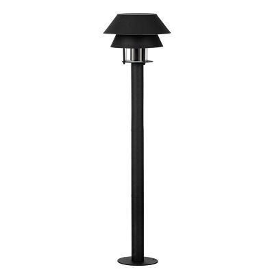 Candeeiro para exterior preto de aço, Cindy, IP65