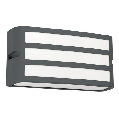 Candeeiro para exterior antracite de plástico, Cesar, IP54