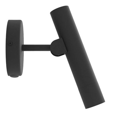 Aplique de parede preto de alumínio, Aleyna, 5W, LED 3000K, com interruptor