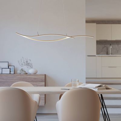 Candeeiro suspenso castanho de aço, Tevin, 20W, LED 4000K