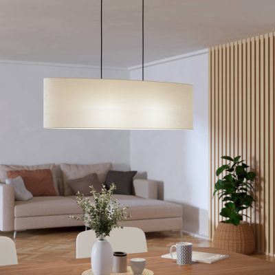 Candeeiro suspenso preto de tecido, Siham