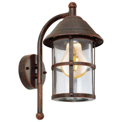 Candeeiro para exterior castanho de vidro, Gisele, IP23