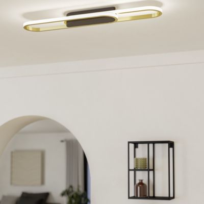 Candeeiro de teto dourado de alumínio, Crijn, 20W, LED white switch