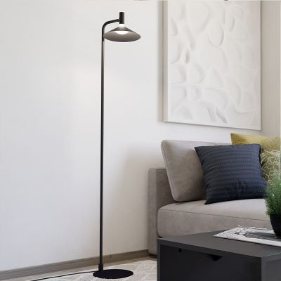 Candeeiro de pé preto de aço, Phuong, 7,5W, LED RGBW