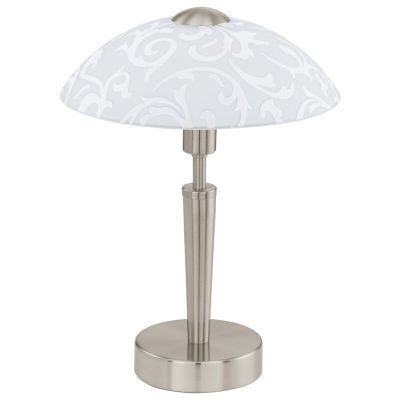 Candeeiro de mesa níquel de aço, Adi, com dimmer tátil