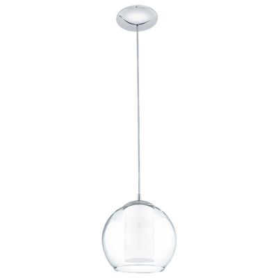 Candeeiro suspenso cromo de vidro, Silvijn