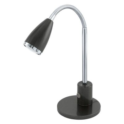 Candeeiro de mesa antracite de metal, Said, com interruptor