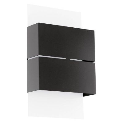 Candeeiro para exterior preto de metal, Ishaya, 3W, LED 3000K, IP44