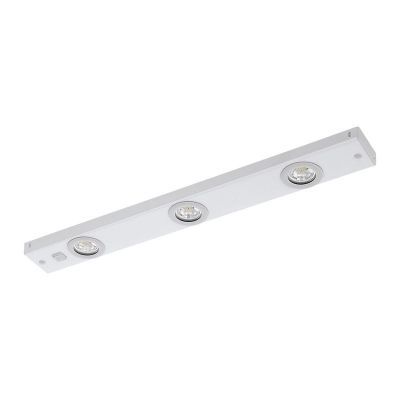 Candeeiro de teto branco de metal, Jary, 2W, LED 3000K, com interruptor