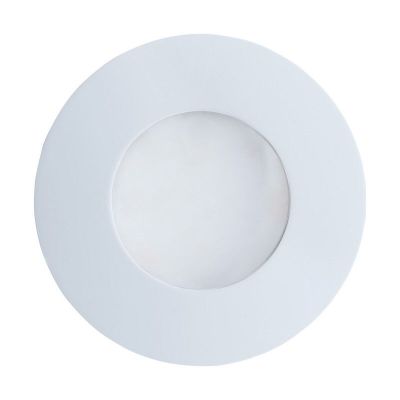 Foco de encastrar branco de vidro, Margarita, IP65
