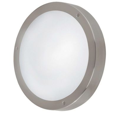 Candeeiro para exterior prateado de vidro, Bob, IP44