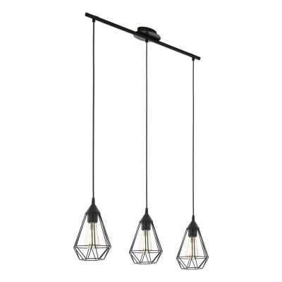 Candeeiro suspenso preto de metal, Costel