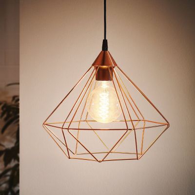 Candeeiro suspenso cobre de metal, Costel