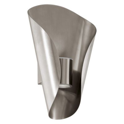 Candeeiro para exterior prateado de aço inoxidável, Alexandre, IP44