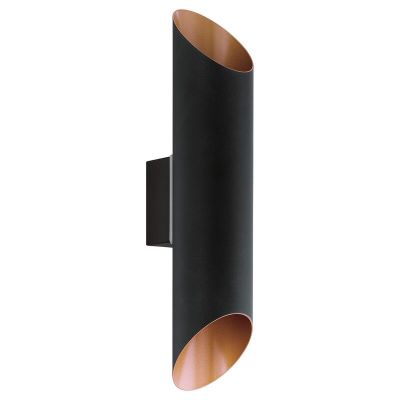 Candeeiro para exterior preto de metal, Alianne, IP44
