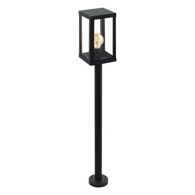 Candeeiro para exterior preto de aço, Alihan, IP44