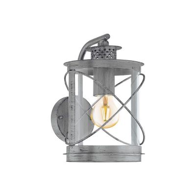 Candeeiro para exterior prateado de plástico, Alisia, IP44