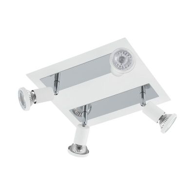 Foco de teto branco de aço, Tisha