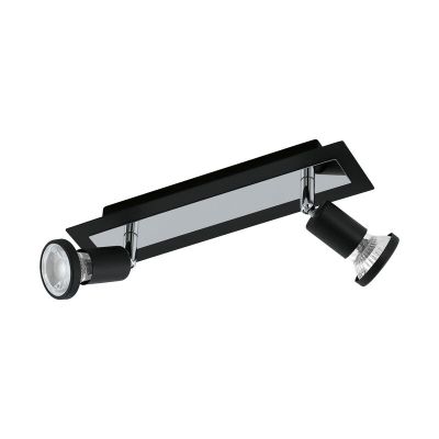 Foco de teto preto de aço, Tisha
