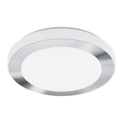 Candeeiro de teto cromo de plástico, Amina, 16W, LED 3000K, IP44