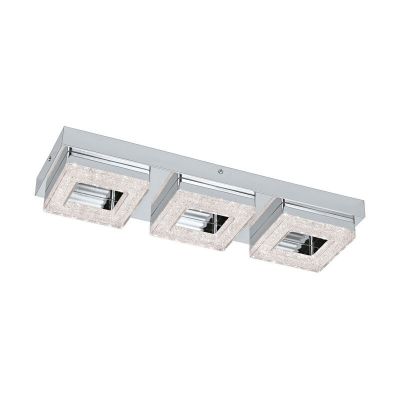 Aplique de parede cromo de plástico, Arjo, 4W, LED 3000K