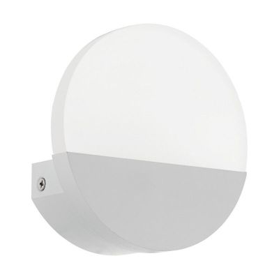 Aplique de parede branco de plástico, Beatriz, 5W, LED 3000K