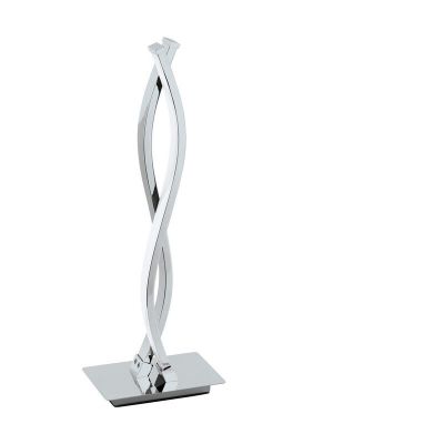 Candeeiro de mesa cromo de alumínio, Arantxa, 5W, LED 3000K, com interruptor