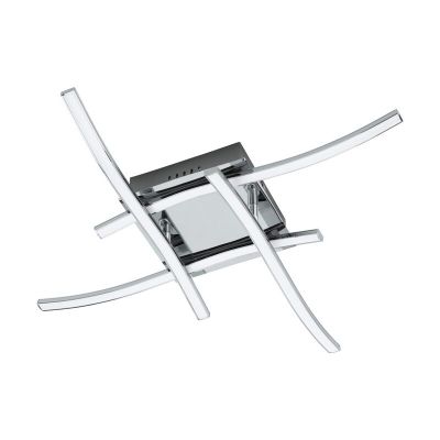 Plafon cromo de alumínio, Yorian, 5W, LED 3000K