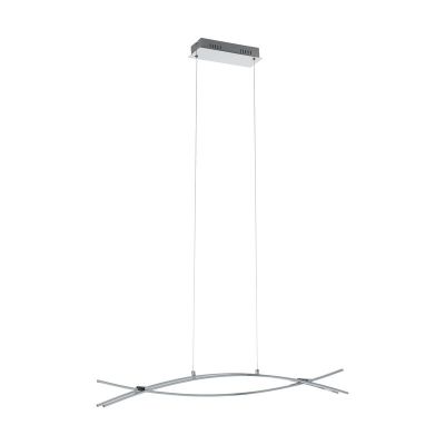 Candeeiro suspenso cromo de alumínio, Josua, 9W, LED 3000K