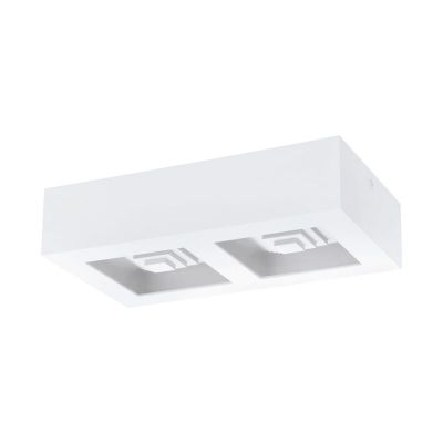 Plafon branco de aço, Olger, 6W, LED 3000K