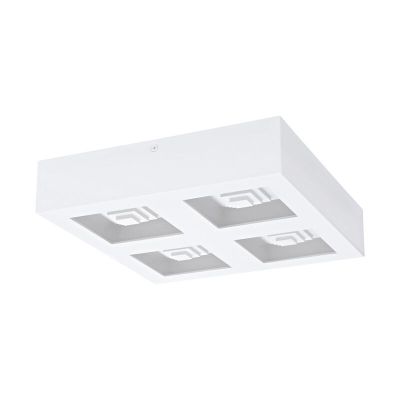 Plafon branco de aço, Olger, 6W, LED 3000K